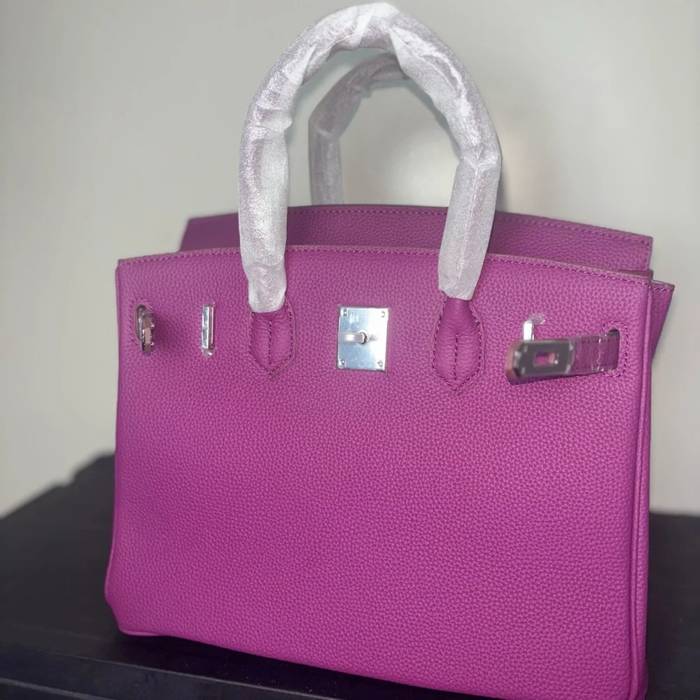 Purple genuine leather wirkin - Picture 3 of 4
